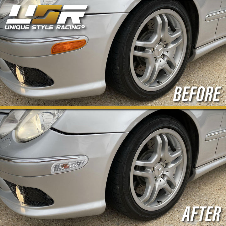2003-2009 Mercedes CLK Class W209 Crystal Clear or Crystal Smoke Front Bumper Side Marker Light - Made by DEPO