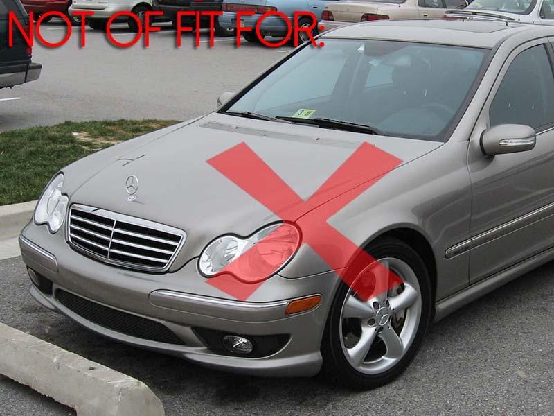 2005-2006 Mercedes W203 AMG C55 DEPO Glass OEM Replacement Fog Light