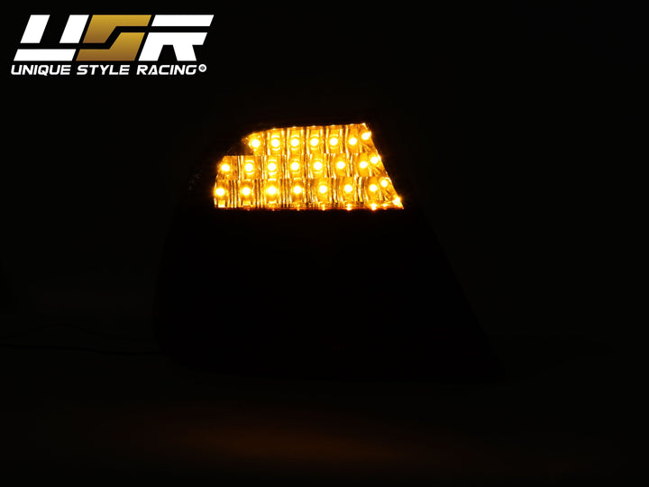 2004-2006 BMW E46 3 Series 2D Coupe Red/Clear OR Red/Smoke LED Tail Light - Made by DEPO