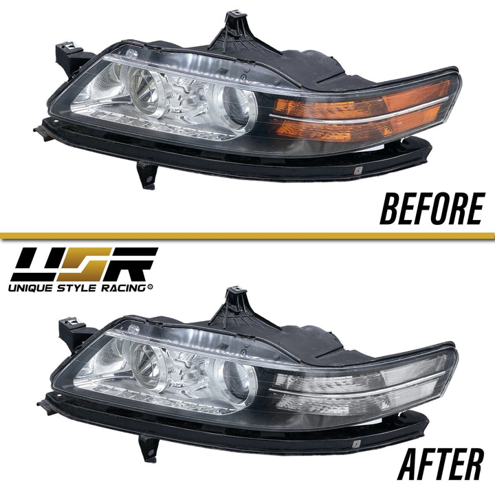 2004 - 2008 Acura TL Clear Headlight Diffusers For Corner Reflector