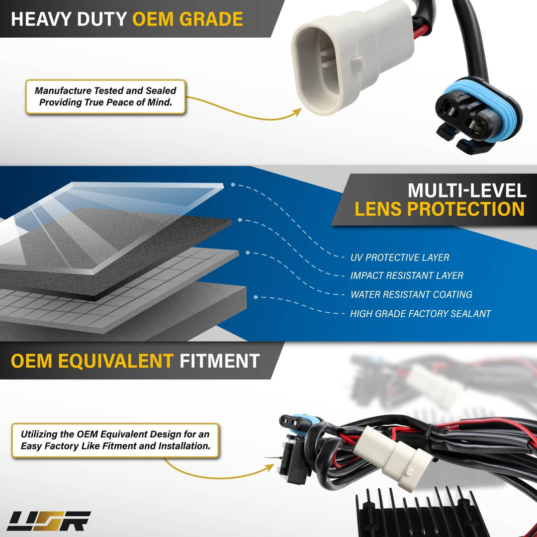 Acura & Honda 9005 6000K White LED DRL Upgrade Kit With Decoder Module