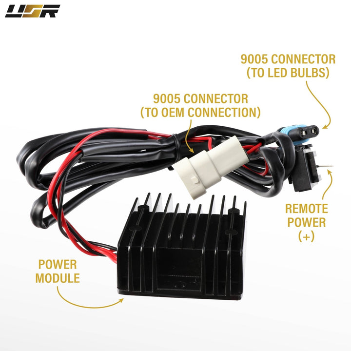 Acura & Honda 9005 6000K White LED DRL Upgrade Kit With Decoder Module