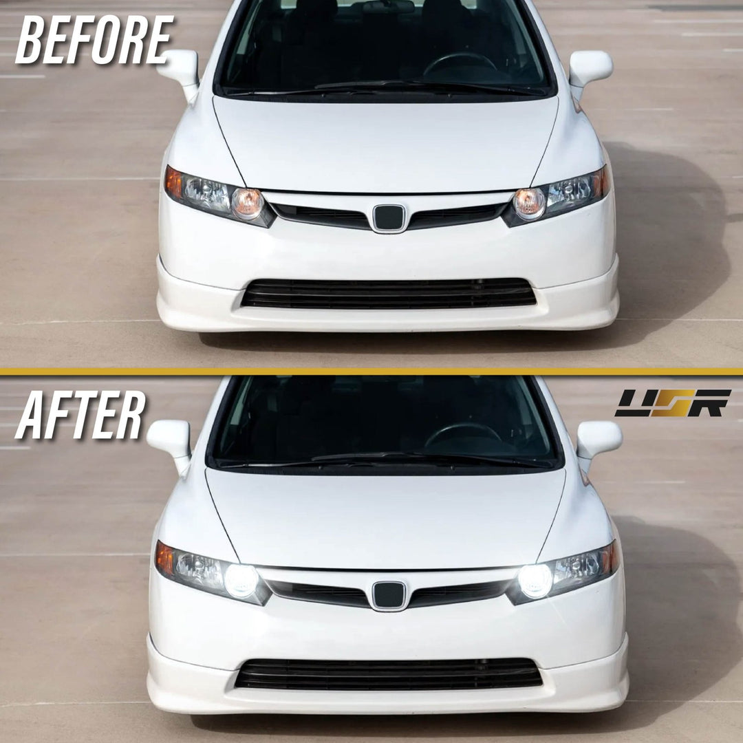 Acura & Honda 9005 6000K White LED DRL Upgrade Kit With Decoder Module