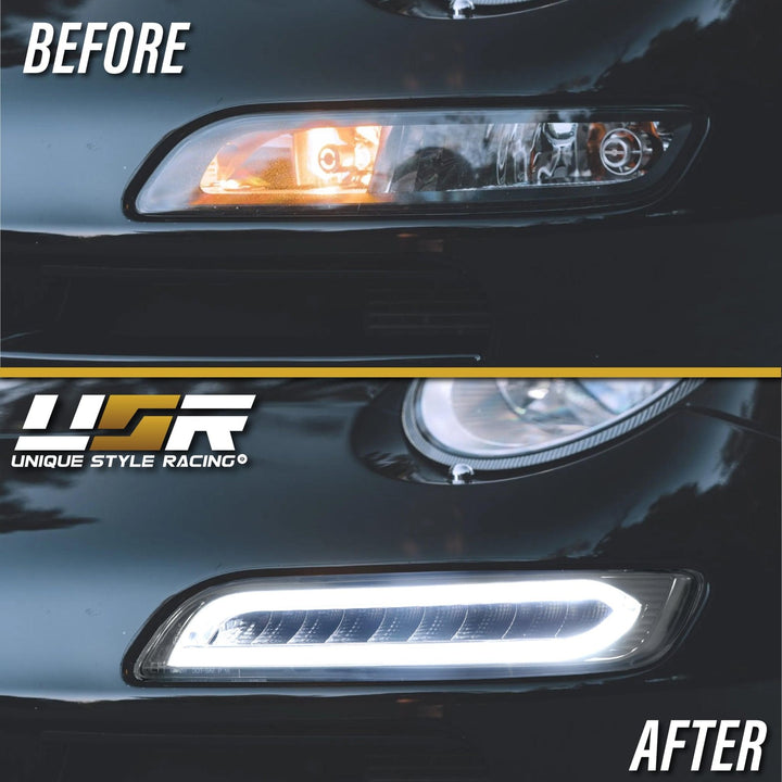 2005 - 2008 Porsche 911 Carrera 997.1 Chassis 991 Turbo S Style Light Bar LED Front Bumper Signal Light