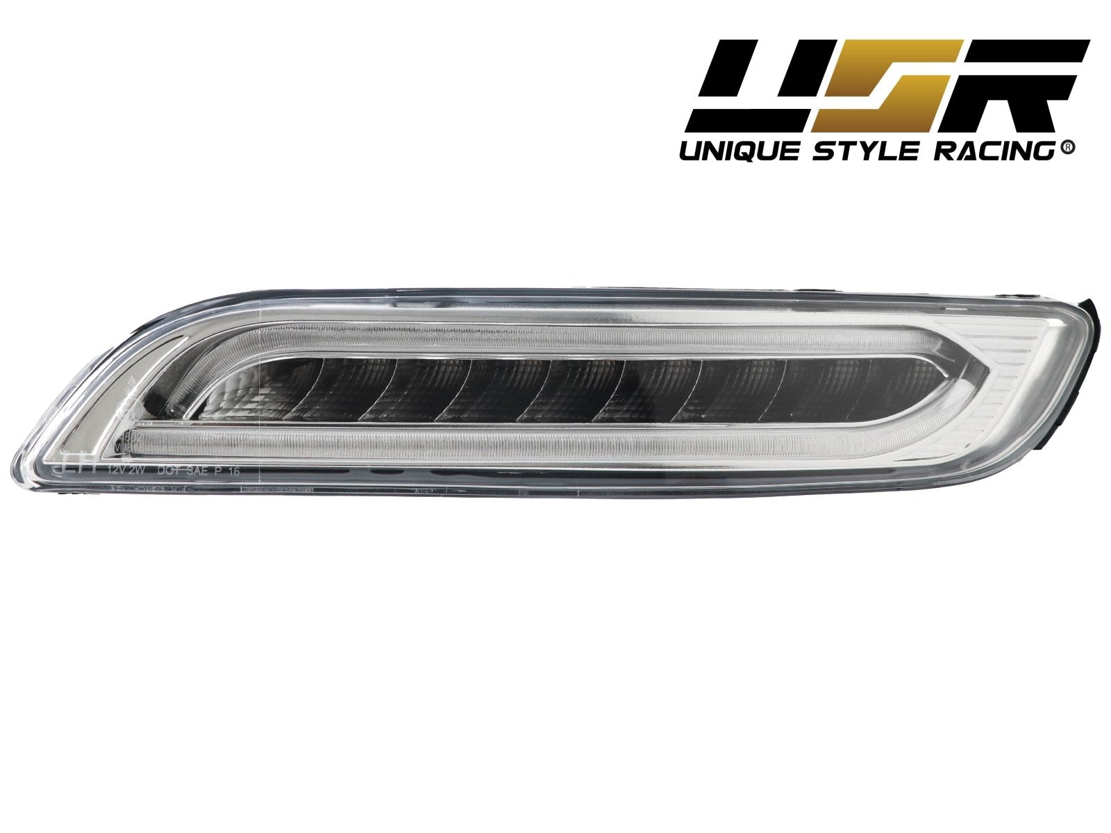 Jtec Smoked LED DRL & Signal Lights For Porsche 911 997 991 Turbo S Style - Front Bumper Lights