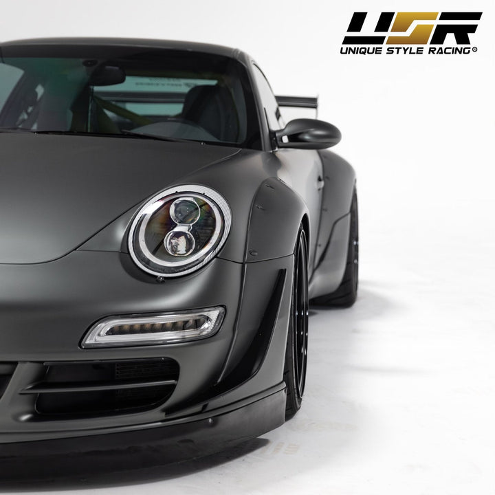 2005 - 2008 Porsche 911 Carrera 997.1 Chassis 991 Turbo S Style Light Bar LED Front Bumper Signal Light
