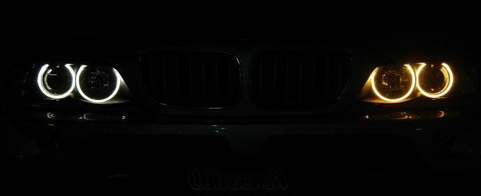 White LED Angel Eye Upgrade Bulb Kit For With Factory Halo Applications - BMW E39 / E60 / E53 X5 / E63 / E65