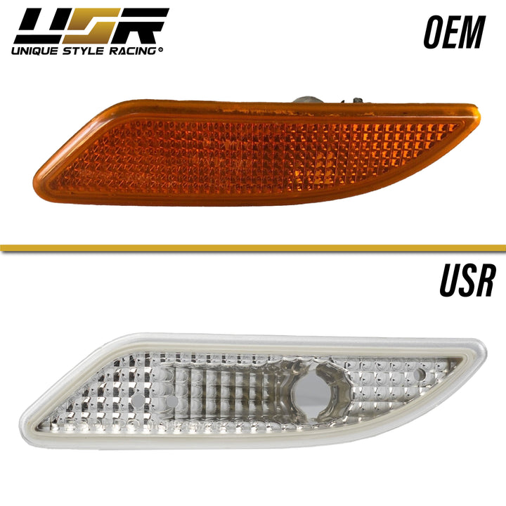 2005-2011 Mercedes SLK Class R171 Crystal Clear or Crystal Smoke Front Bumper Side Marker Light - Made by DEPO