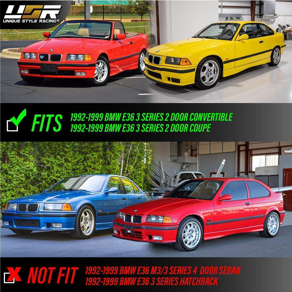 1992-1999 BMW E36 3 Series 2D Coupe / Convertible DEPO Euro Glass Clear / Smoke / Dark Smoke Corner Lights