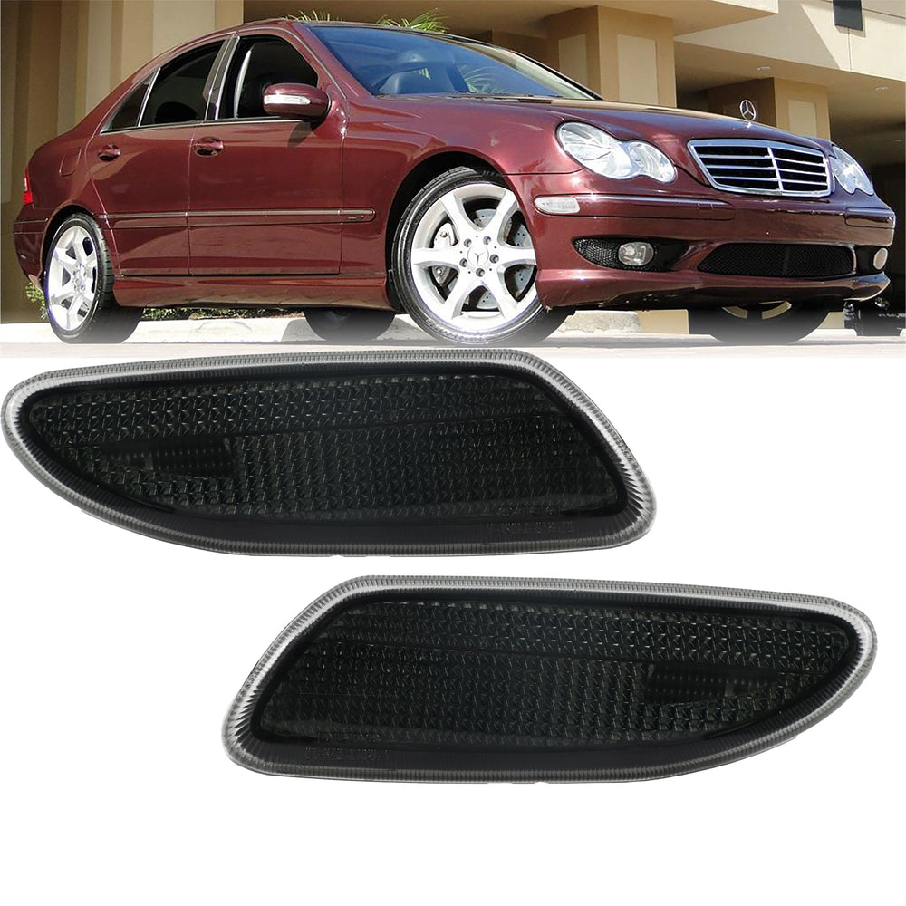 2001-2007 Mercedes C Class W203 DEPO Clear or Smoke Front Bumper Side Marker Light