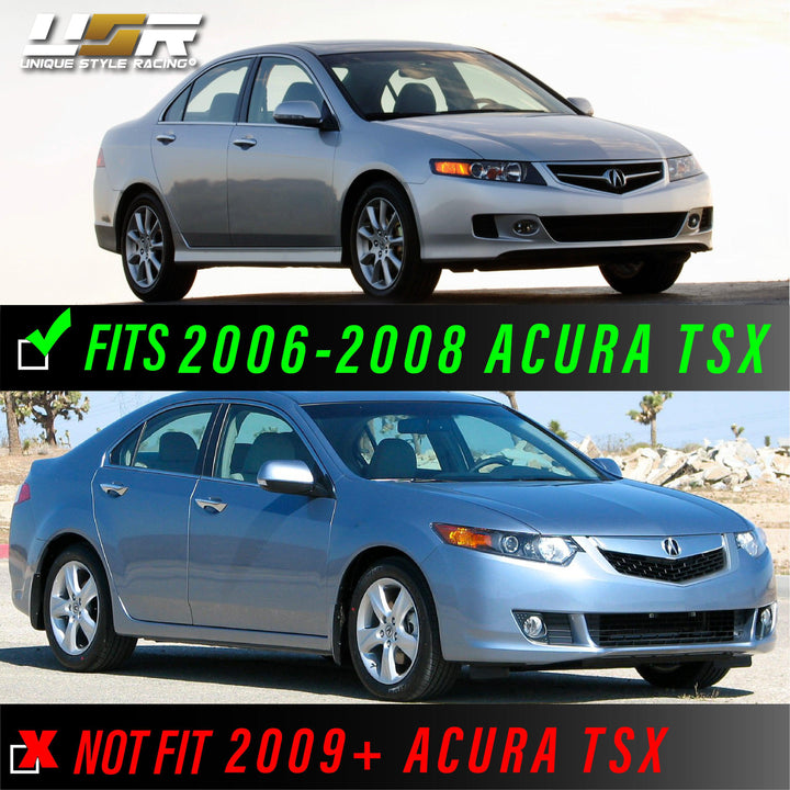 2004-2005 Acura TSX JDM CL7 Blue Corner D2S Projector Headlights - Made by DEPO