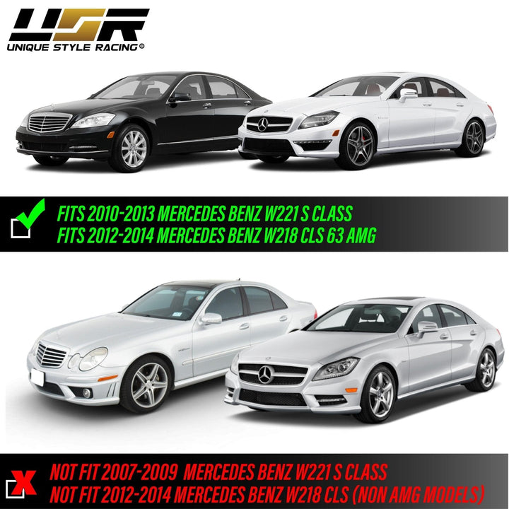 2012-2014 Mercedes CLS Class W218 AMG CLS63 DEPO LED Clear or Smoke Bumper Side Marker Light