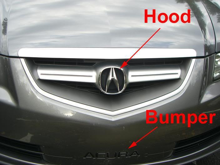 2004 - 2006 Acura TL Carbon Fiber OR Red Decal for Emblem Badge Front Grill and Rear Trunk