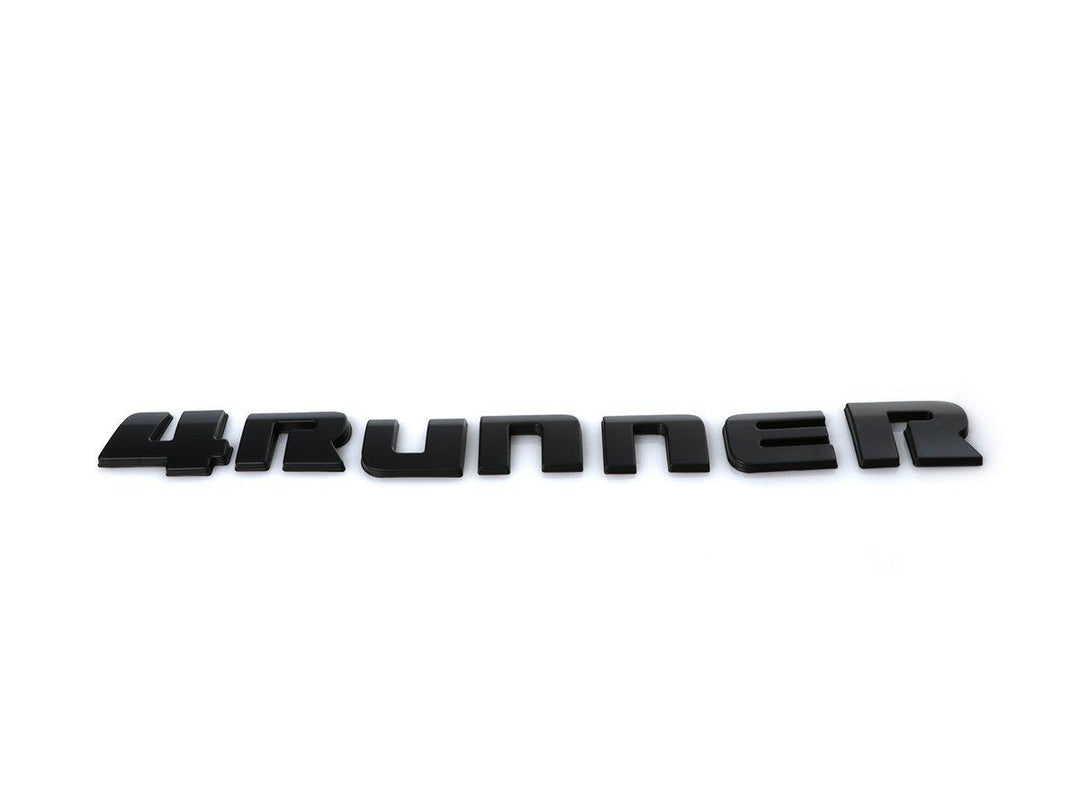 2014 - 2021 Toyota 4Runner BLACK OUT Emblem Badge Overlay For Front Grill, Rear Trunk and Trunk Lid Letter Set