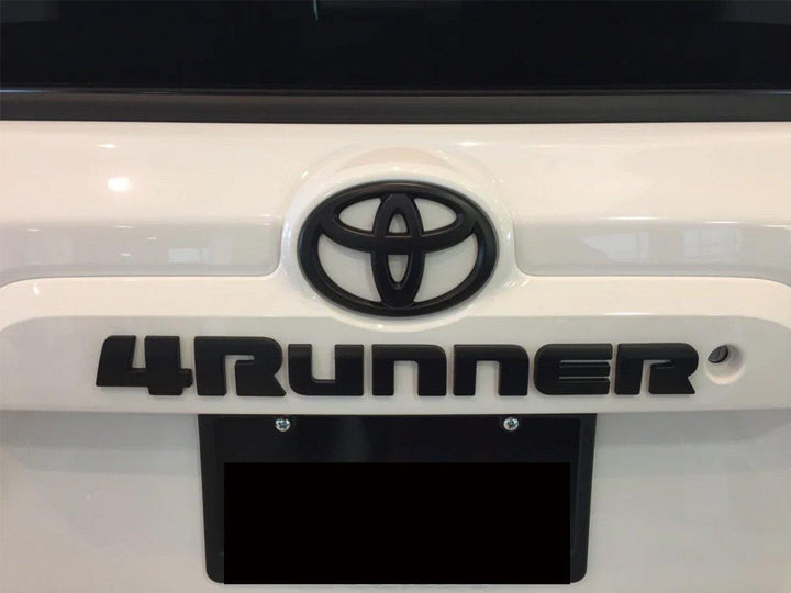 2014 - 2021 Toyota 4Runner BLACK OUT Emblem Badge Overlay For Front Grill, Rear Trunk and Trunk Lid Letter Set