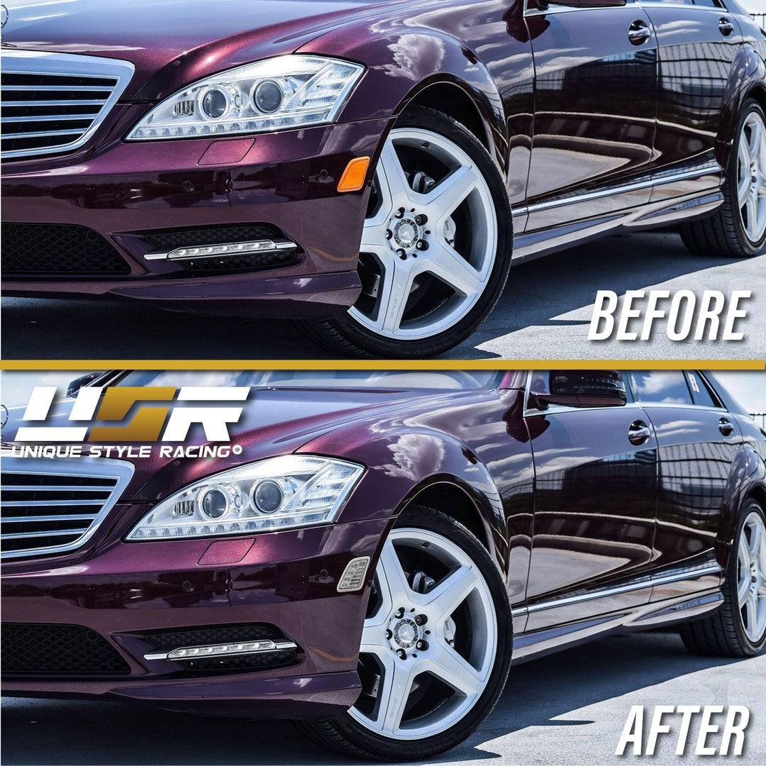 2010-2013 Mercedes S Class W221 DEPO LED Clear or Smoke Bumper Side Marker Light