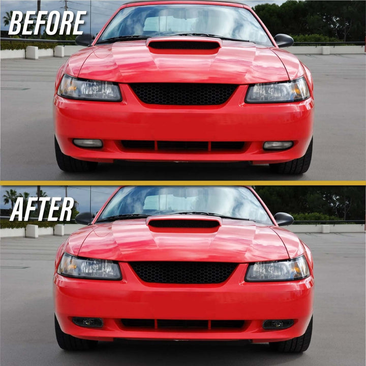 1999 - 2004 Ford Mustang SN95 Front Bumper Black Housing LED Projector Fog Lights