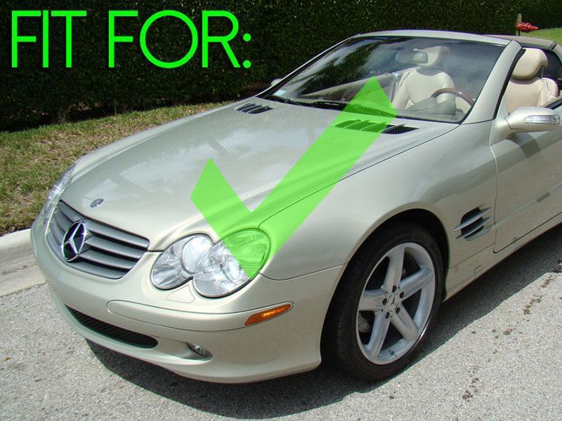 2003 - 2006 Mercedes SL Class R230 Without Sport Pkg. Crystal OEM Replacement Fog Light