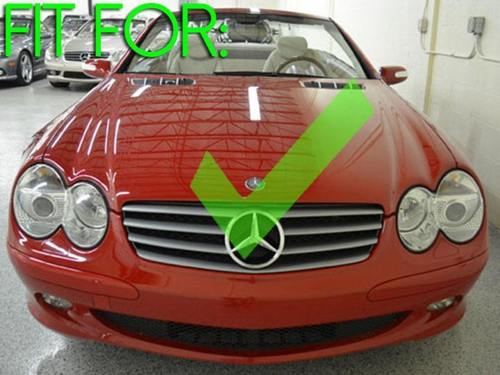 2003 - 2006 Mercedes SL Class R230 Without Sport Pkg. Crystal OEM Replacement Fog Light