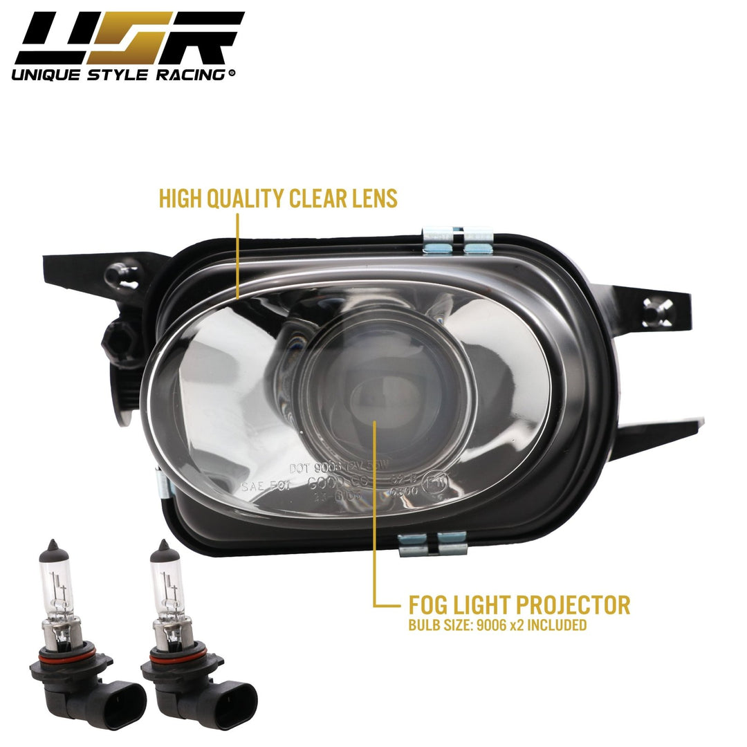 2003 - 2006 Mercedes E Class W211 AMG E55 Glass Lens Projector Fog Light Set