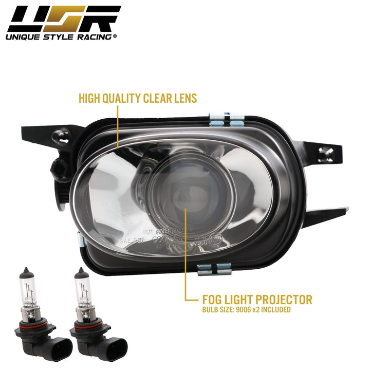 2003 - 2006 Mercedes E Class W211 AMG E55 Glass Lens Projector Fog Light Set