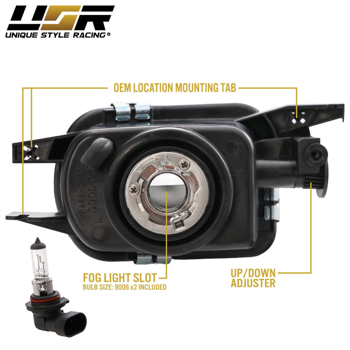 2003 - 2006 Mercedes E Class W211 AMG E55 Glass Lens Projector Fog Light Set