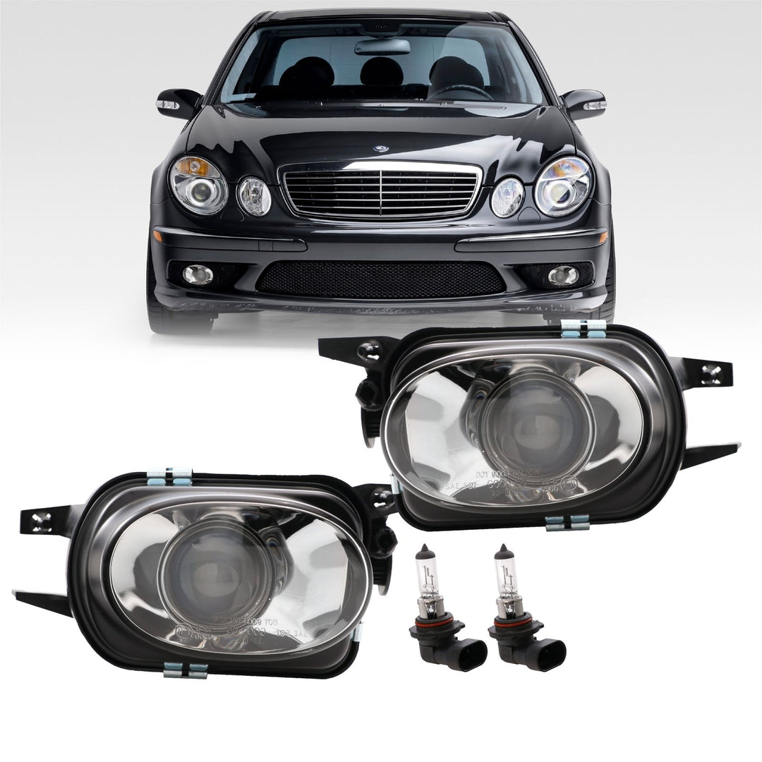 2003 - 2006 Mercedes E Class W211 AMG E55 Glass Lens Projector Fog Light Set
