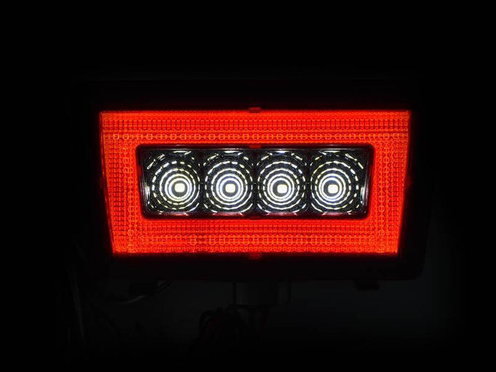 2011 - 2017 Subaru WRX STi 3In1 JDM Style Light Bar LED Rear Red/Clear or Smoke Fog Light/Backup Reverse Light Unit
