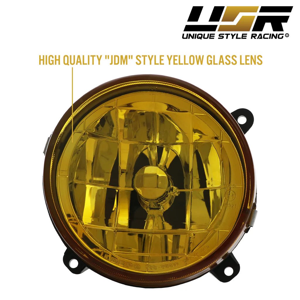 1992 - 2001 Subaru Impreza 2.5 RS / WRX JDM Style Yellow Glass Fog Lights