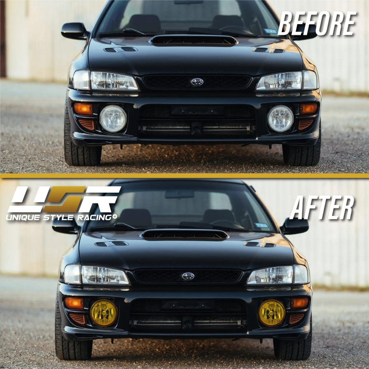 1992 - 2001 Subaru Impreza 2.5 RS / WRX JDM Style Yellow Glass Fog Lights