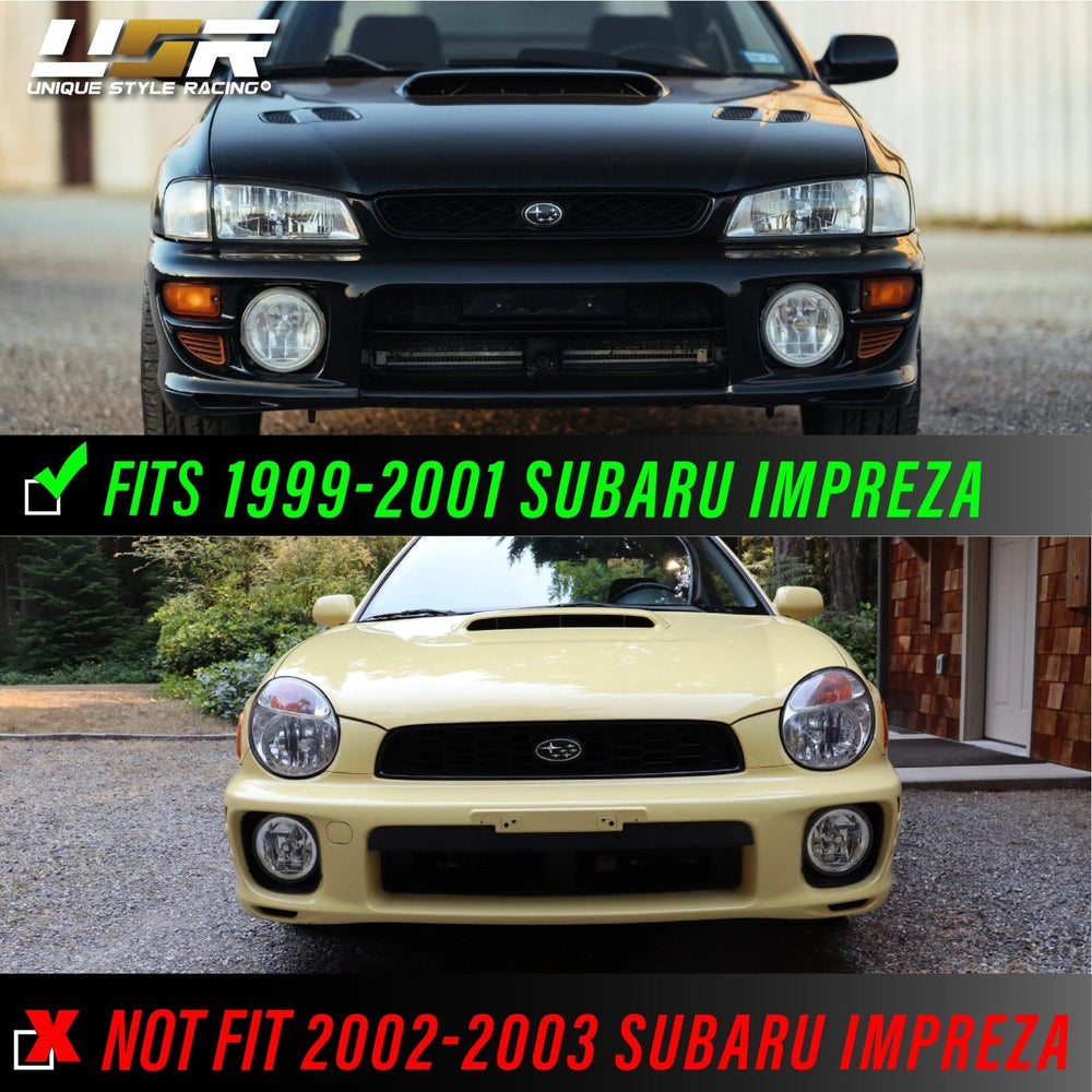 1992 - 2001 Subaru Impreza 2.5 RS / WRX JDM Style Yellow Glass Fog Lights