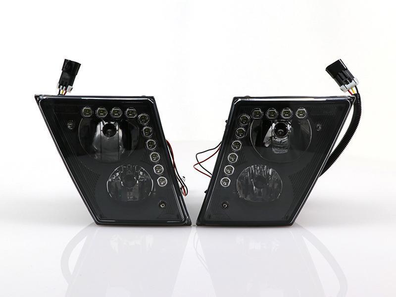 2003 - 2017 Volvo VN / VNL Series 630 670 780 730 Truck x20 DRL LED Strip Left + Right Replacement Fog Lights Set