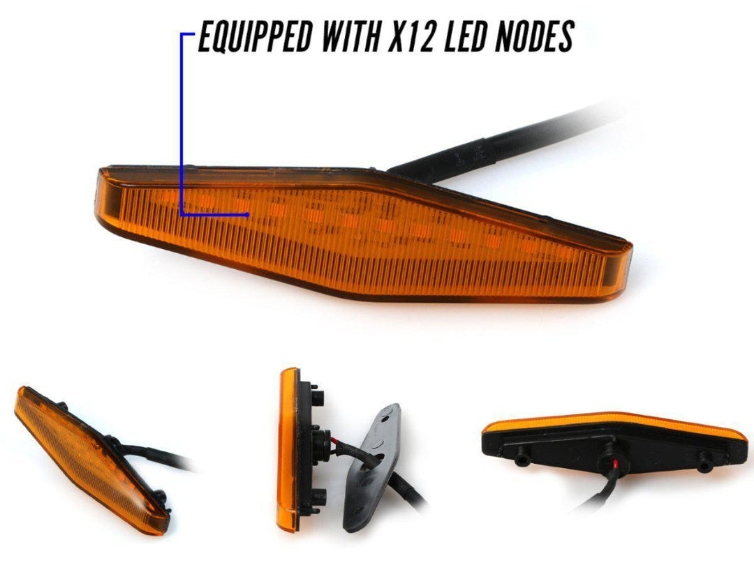 2014 - 2021 Toyota 4Runner DRL Wire + Screw On 3pcs Wide Raptor LED Grill Lights