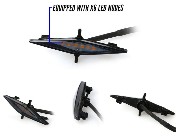 2014 - 2024 Toyota 4Runner Amber or Smoke Lens with Amber or White Output LED Raptor Grill Snap on Light 4PCS with Wire