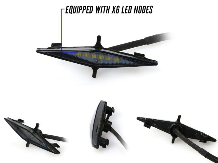 2014 - 2024 Toyota 4Runner Amber or Smoke Lens with Amber or White Output LED Raptor Grill Snap on Light 4PCS with Wire