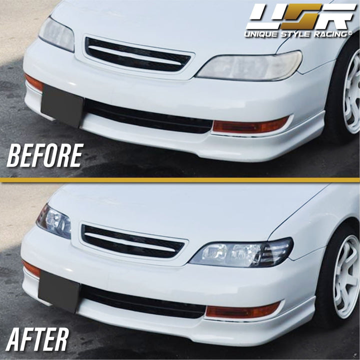 1997 - 1992 Acura CL JDM Black Housing Headlight W/ Clear Corner Light