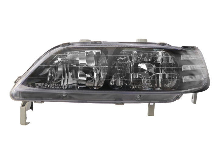 1997 - 1992 Acura CL JDM Black Housing Headlight W/ Clear Corner Light