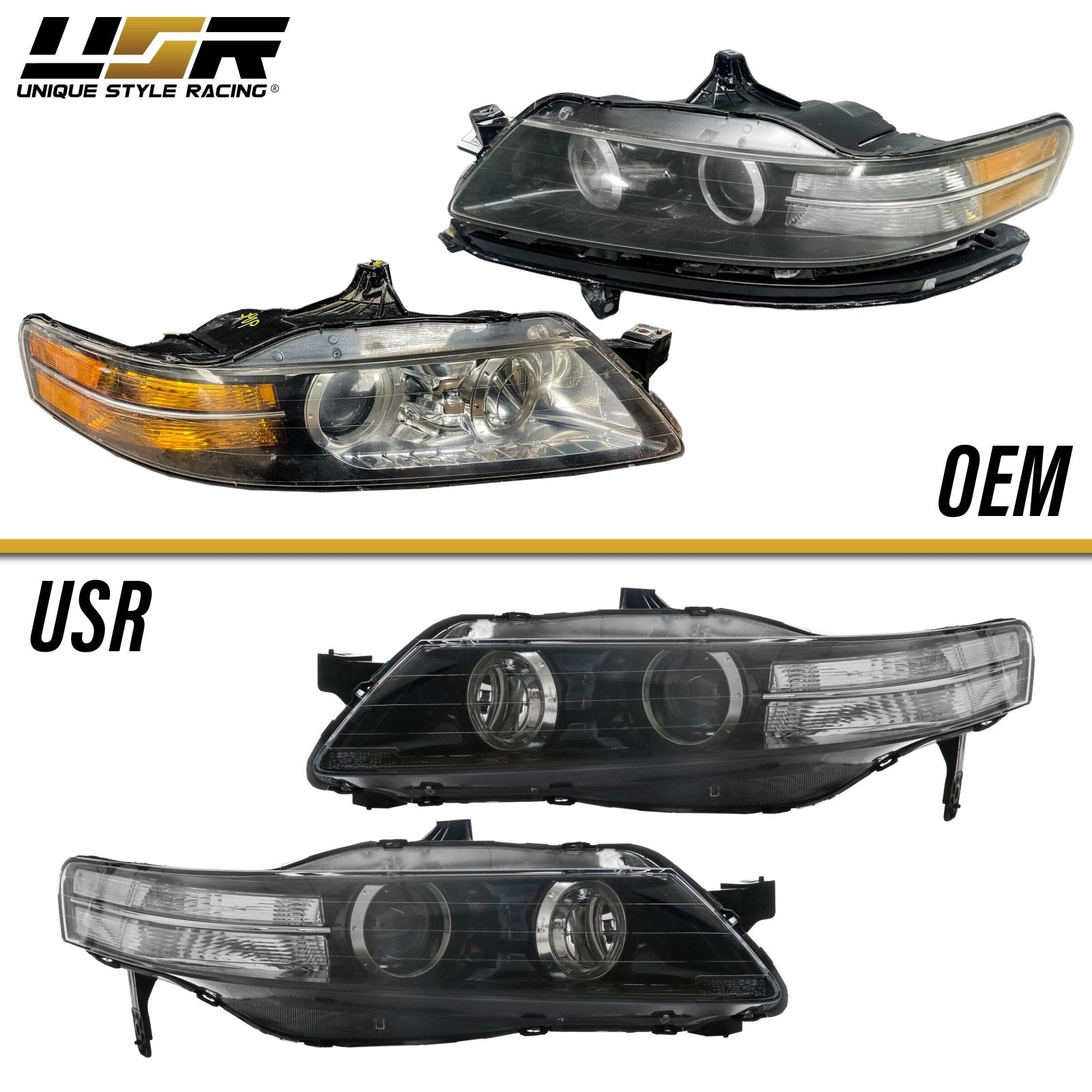 Gold Shrine For Acura TL Headlight Lamp 2006 USA Built HID Driver Left Side 2010 Acura Tsx Headlights Gold Shrine For Acura TL Headlights