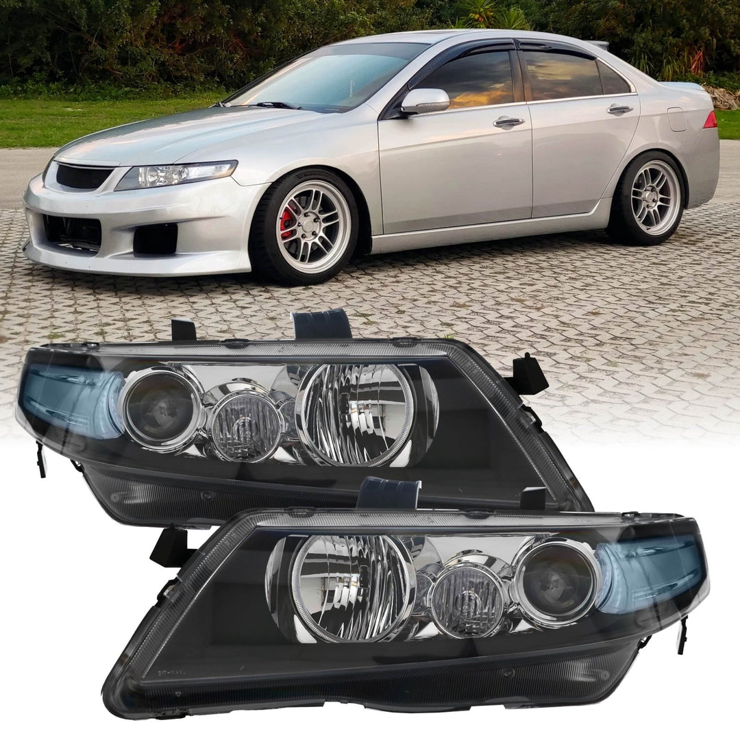 2004 04 2005 05 Acura TSX JDM CL7 Blue Corner D2S xenon Projector Headlights
