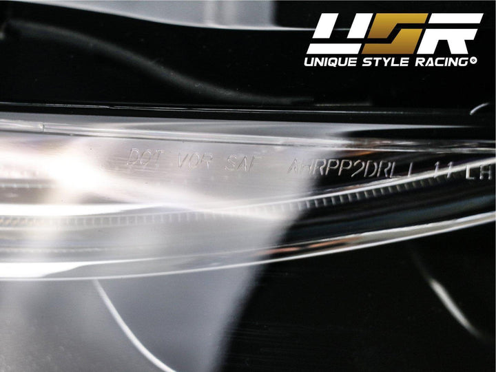2013 - 2016 Audi A4 B8 Sedan / Wagon Black Housing LED DRL S4 Projector Style Headlights