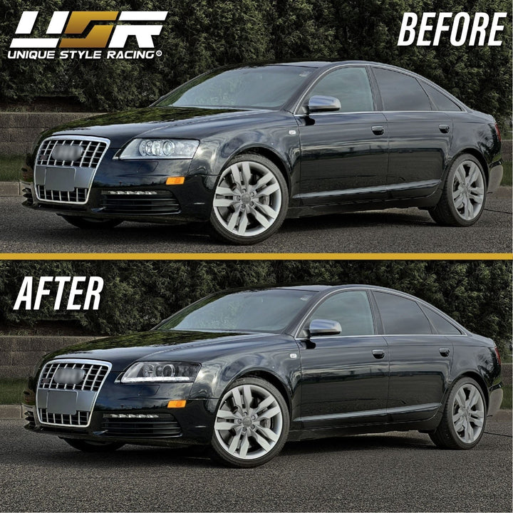 2005 - 2008 Audi A6 / S6 / RS6 C6/4F 4D Sedan & 5D Wagon For Xenon Model Facelift '09'11 Style LED Strip Projector Headlight