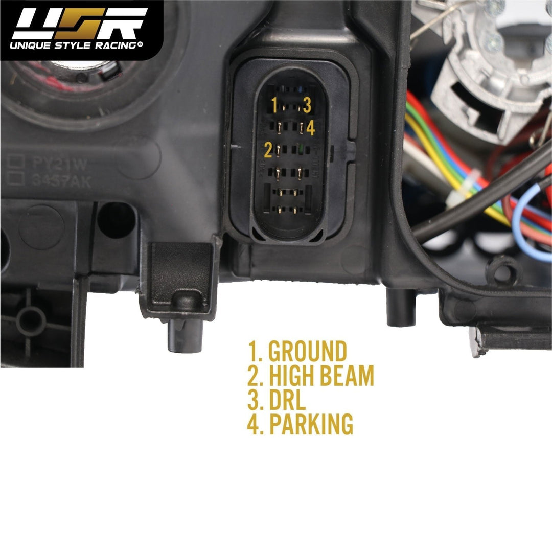 2005 - 2008 Audi A6 / S6 / RS6 C6/4F 4D Sedan & 5D Wagon For Xenon Model Facelift '09'11 Style LED Strip Projector Headlight