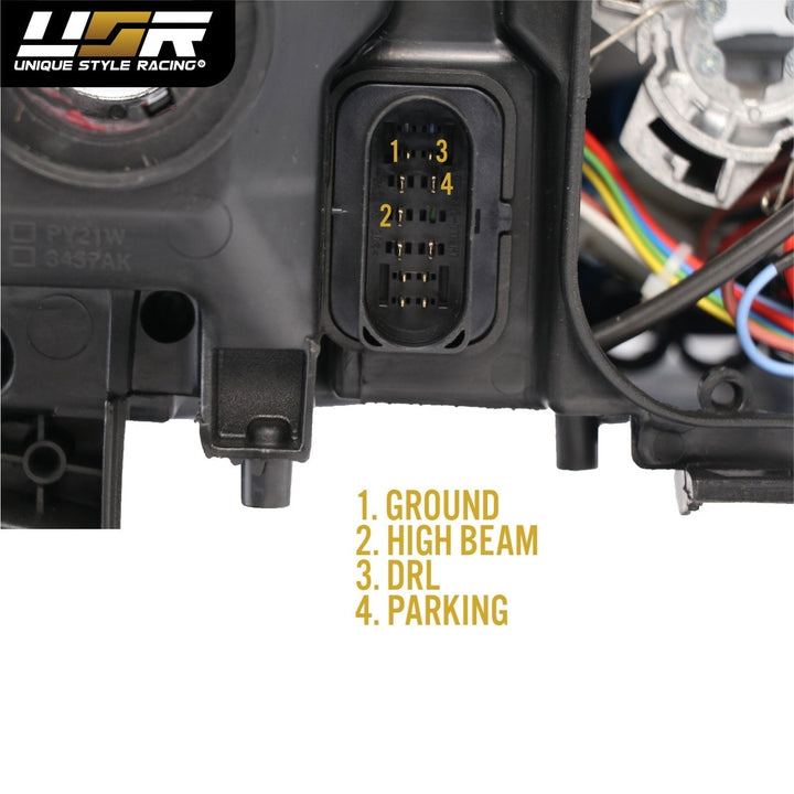 2005 - 2008 Audi A6 / S6 / RS6 C6/4F 4D Sedan & 5D Wagon For Xenon Model Facelift '09'11 Style LED Strip Projector Headlight