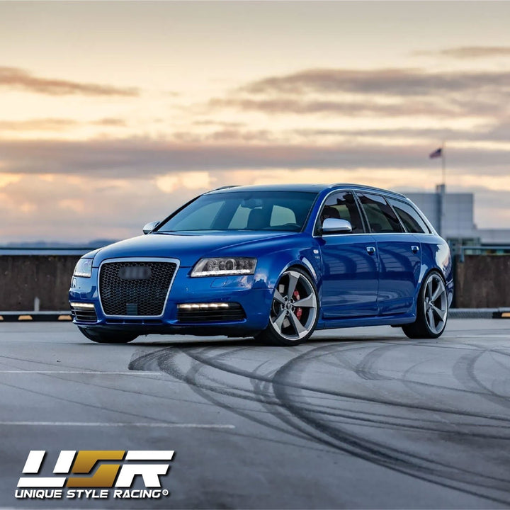 2005 - 2008 Audi A6 / S6 / RS6 C6/4F 4D Sedan & 5D Wagon For Xenon Model Facelift '09'11 Style LED Strip Projector Headlight