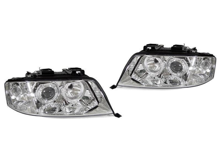 1998 - 2001 Audi A6 C5 NonV8 Models Halogen Model Angel Eye Halo Projector Headlight
