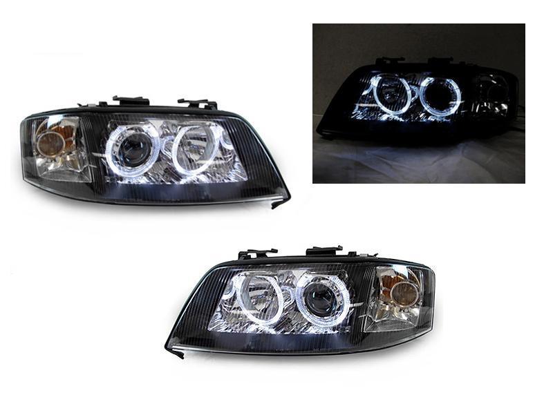 1998 - 2001 Audi A6 C5 NonV8 Models Halogen Model Angel Eye Halo Projector Headlight