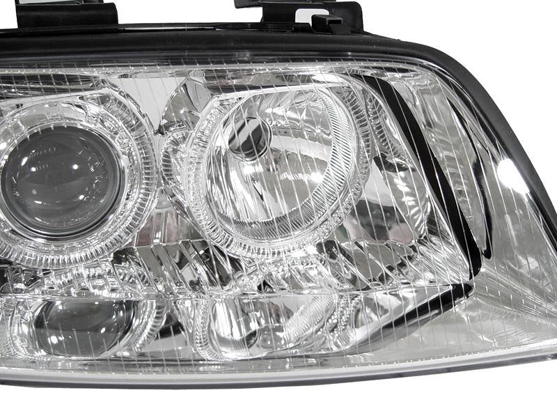 1998 - 2001 Audi A6 C5 NonV8 Models Halogen Model Angel Eye Halo Projector Headlight