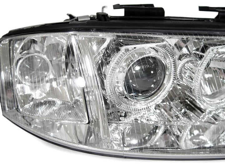 1998 - 2001 Audi A6 C5 NonV8 Models Halogen Model Angel Eye Halo Projector Headlight