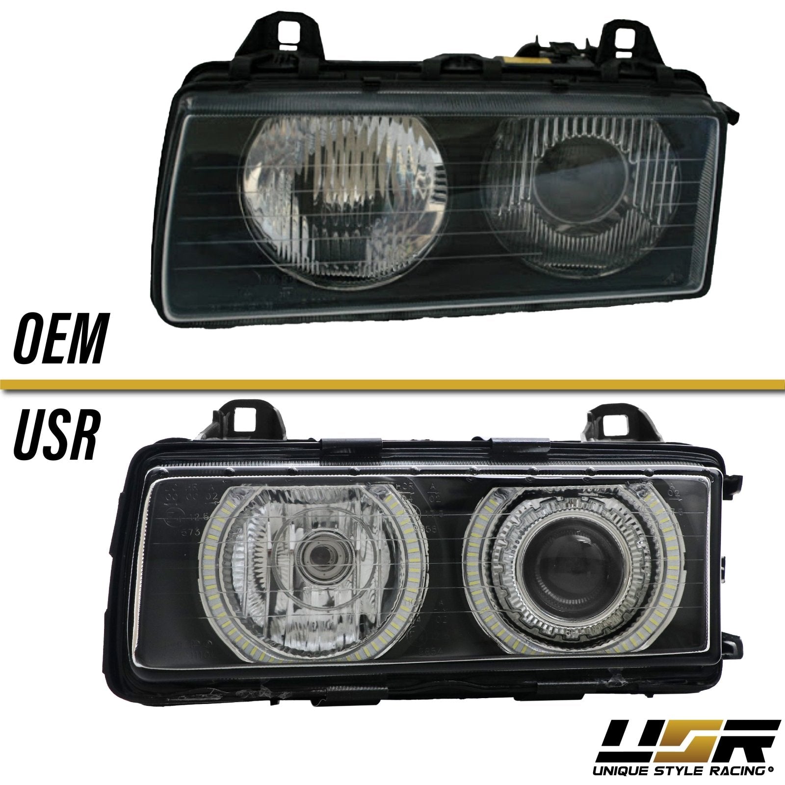 1992-1999 BMW E36 3 Series P36 Projector Angel Eye GLASS Lens