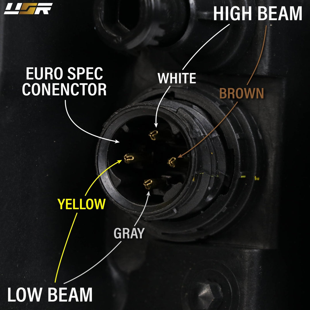 1992 - 1999 BMW E36 3 Series Yellow High Clear Low Glass Lens Hella Euro Ellipsoid Projector Headlight

#optional-items_headlight-with-led-bulbs-and-angel-eye-rings